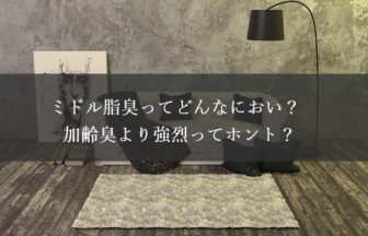 ミドル脂臭ってどんなにおい？加齢臭よりも強烈！？